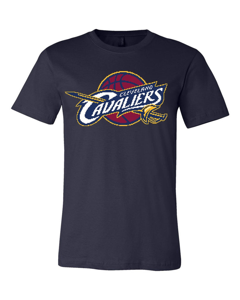 Vintage Cleveland Cavaliers T-Shirt Red Sword Design (Small) - NBA