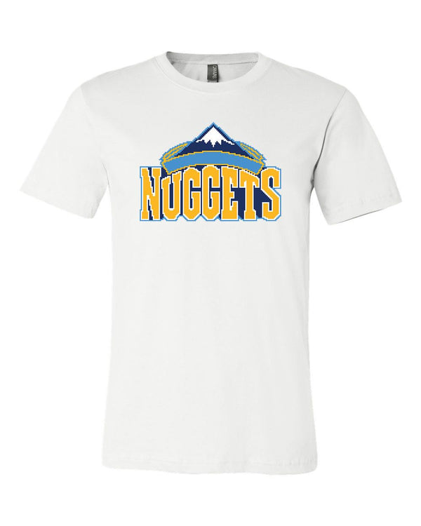 Denver Nuggets  8 bit retro tecmo logo T shirt