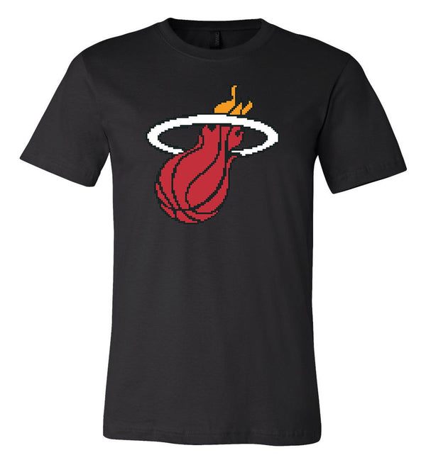 Miami Heat  8 bit retro tecmo logo T shirt