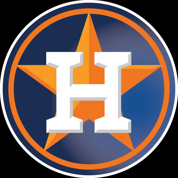 Houston Astros Circle Star logo Vinyl Decal / Sticker 5 Sizes!!!