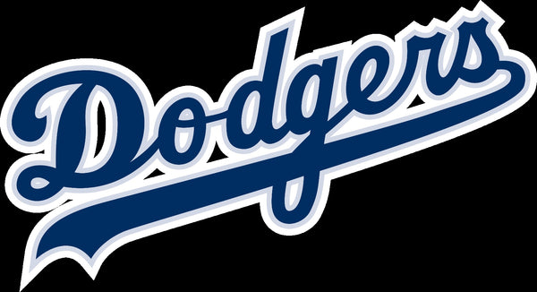 Los Angeles Dodgers TEXT logo Vinyl Decal / Sticker 5 Sizes!!!