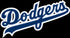 Los Angeles Dodgers TEXT logo Vinyl Decal / Sticker 5 Sizes!!!