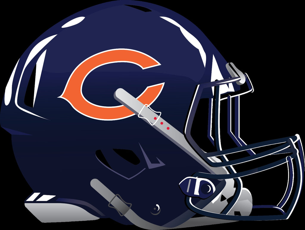 CHICAGO BEARS-Side Helmet DECALS (Sides Only) Ships today