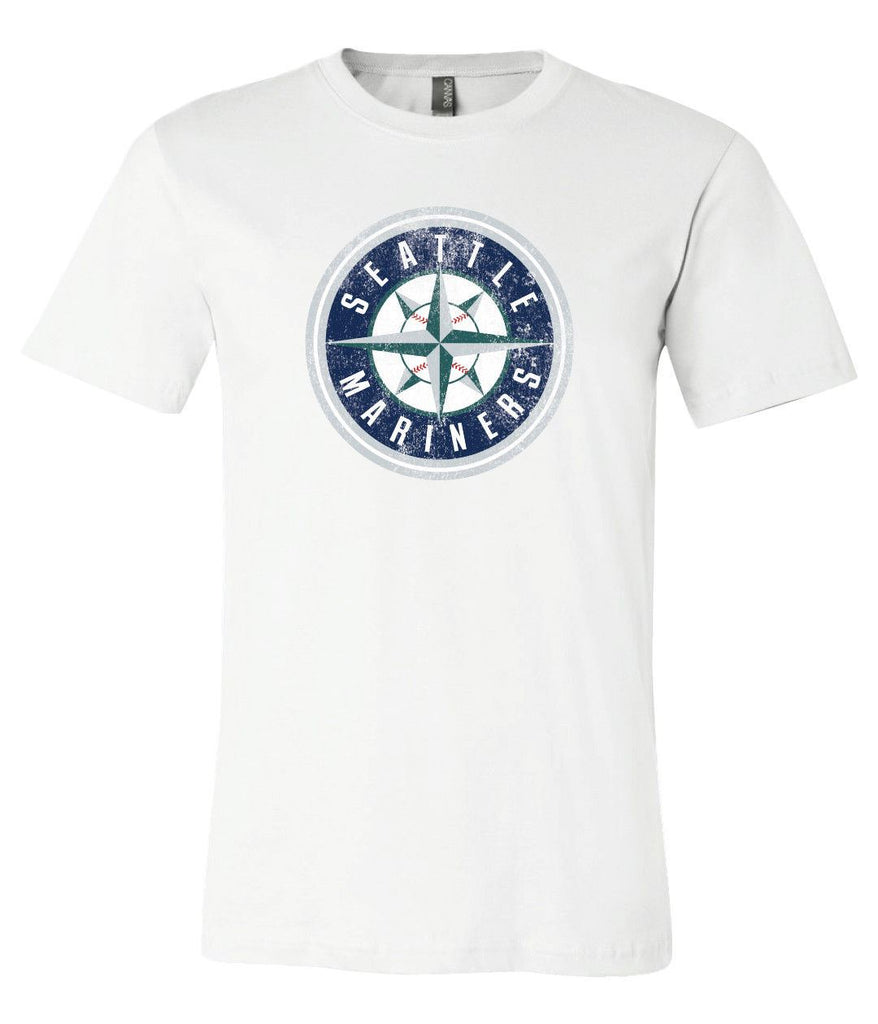 Mariners Compass Logo T Shirt 100% Cotton Tee Seattle City