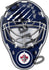Winnipeg Jets Front Goalie Mask Vinyl Decal / Sticker 5 Sizes!!!