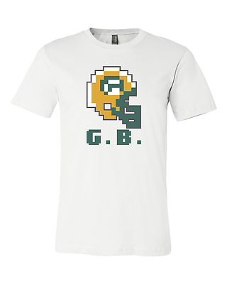 Green Bay Packers Retro tecmo bowl jersey shirt - Sportz For Less