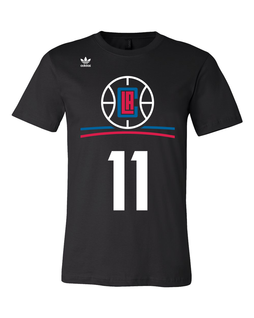 Men's LA Clippers Jamal Crawford adidas Red Net Number T-Shirt