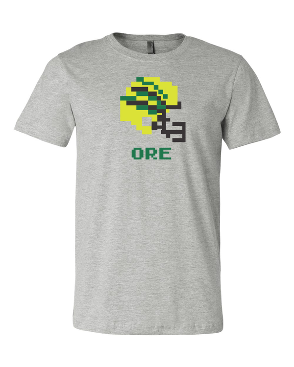 Oregon Ducks Retro Tecmo Bowl Helmet  T-shirt 6 Sizes S-3XL!!
