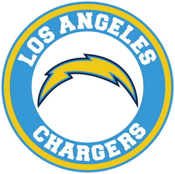 Los Angeles Chargers Circle Logo Vinyl Decal / Sticker 5 sizes!!