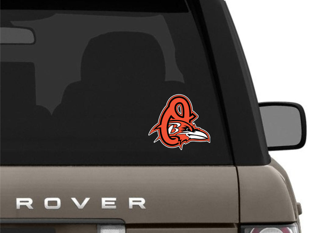 Baltimore Ravens and Orioles 2Pack 4 x 4 Logo Decal