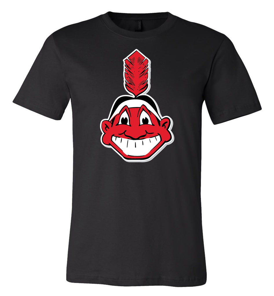 Cleveland Indians Men's Chief Wahoo Logo Baseball T Shirt Size Large