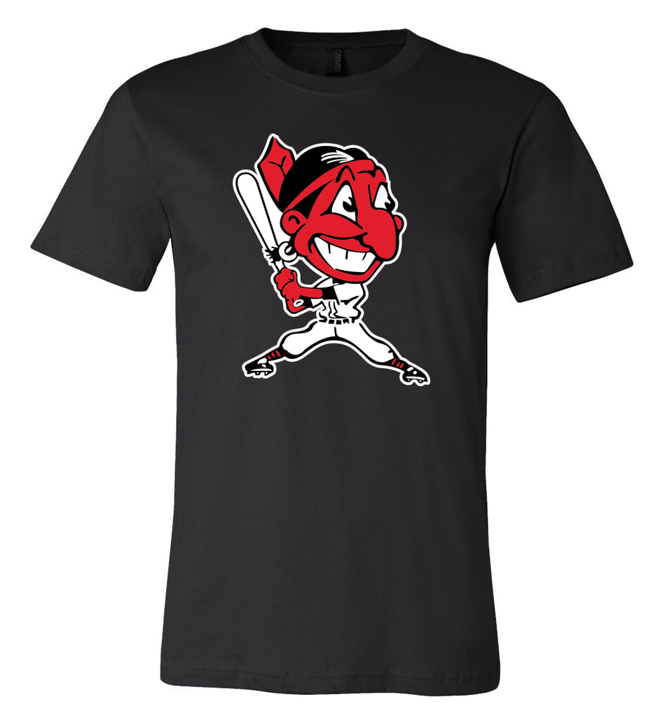 Cleveland Indians Chief Wahoo Up to Bat T-shirt 6 Sizes S-5XL