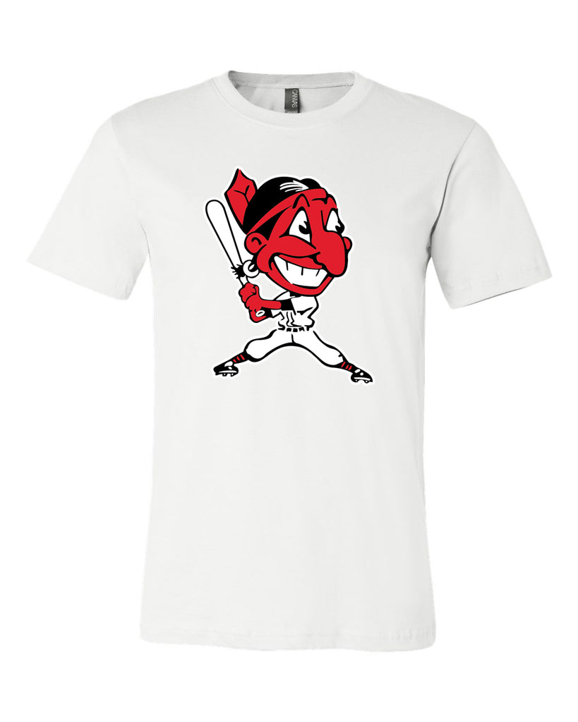 Cleveland Indians Chief Wahoo Up to Bat T-shirt 6 Sizes S-5XL