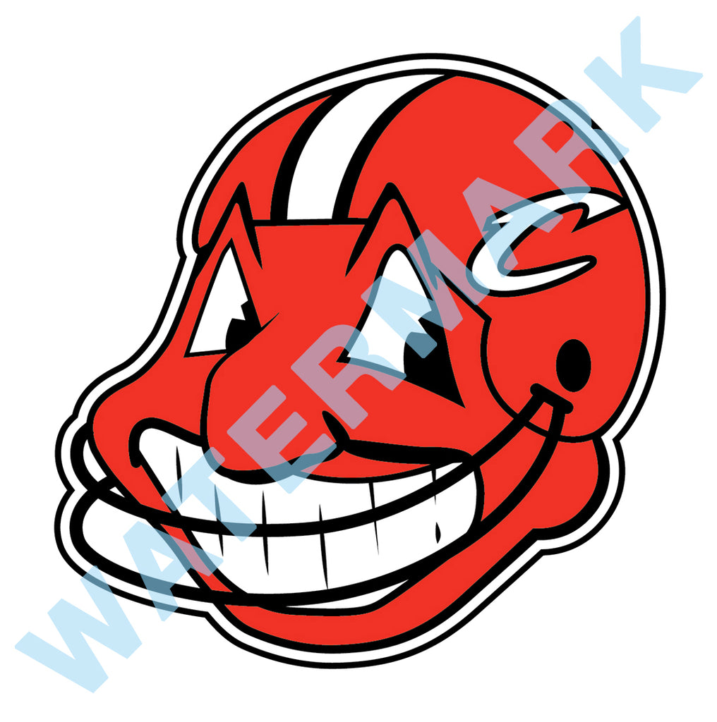 Cleveland Indians Chief Wahoo Logo Decal Available Multiple Sizes