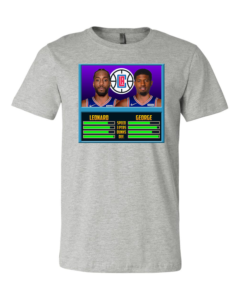 Los Angeles Clippers Paul George Men's Cotton T-Shirt - Heather Gray - Los Angeles | 500 Level