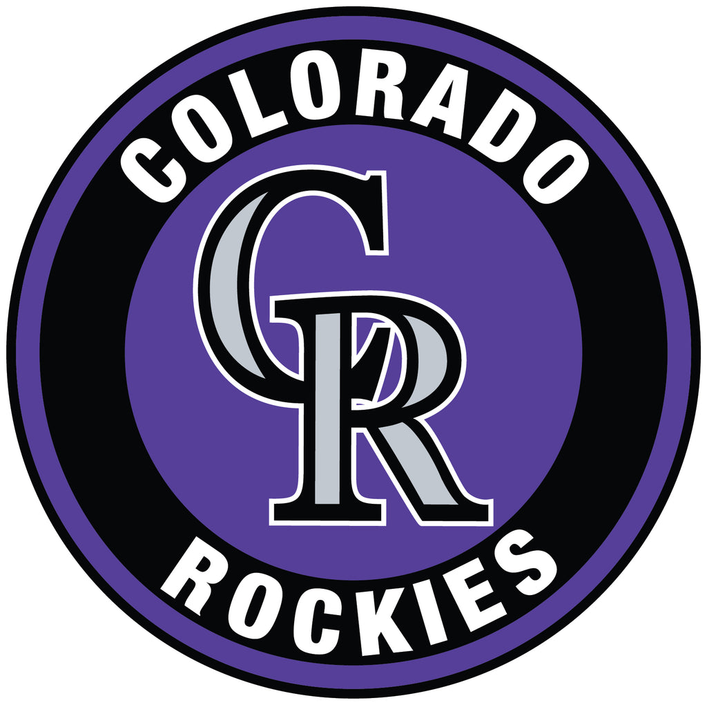 Colorado Rockies CR Logo Distressed Vintage logo T-shirt 6 Sizes S-3XL