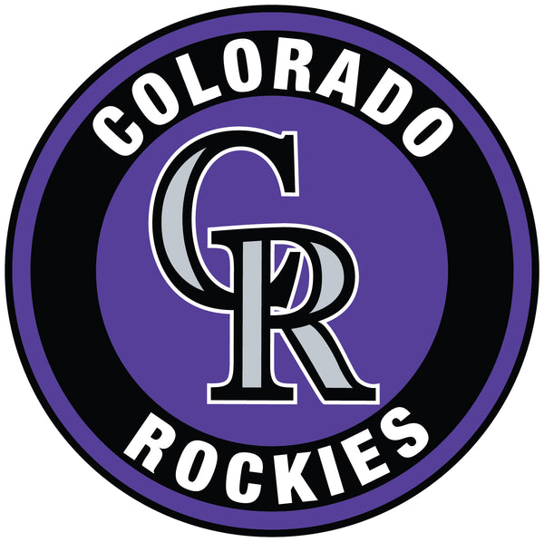 Colorado Rockies Circle Logo Vinyl Decal / Sticker 5 sizes!!