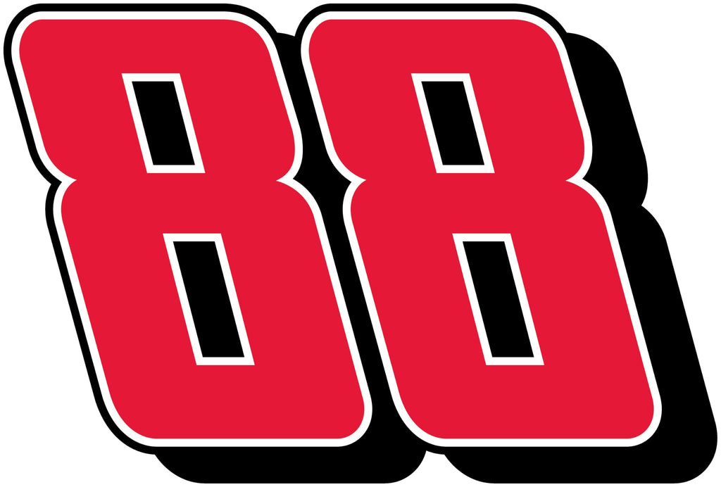 Dale Earnhardt Jr Red 88 Logo #88 Vinyl Decal   Sticker 5 Sizes 