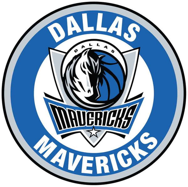 Dallas Mavericks Circle Logo Vinyl Decal / Sticker 5 sizes!!