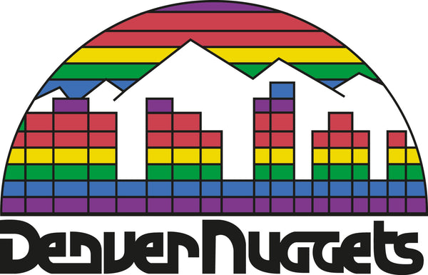 Denver Nuggets Throwback Main logo Vinyl Decal / Sticker 5 Sizes!!