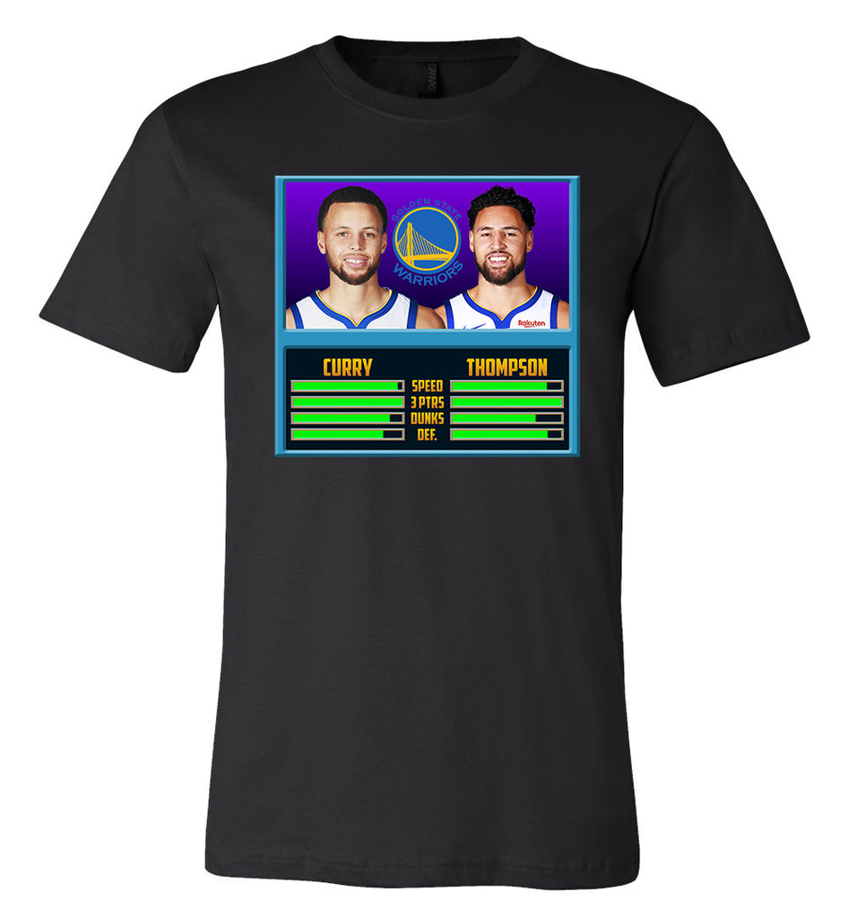 Men's Homage Klay Thompson and Stephen Curry Navy Golden State Warriors NBA  Jam T-Shirt, hoodie, sweater, long sleeve and tank top