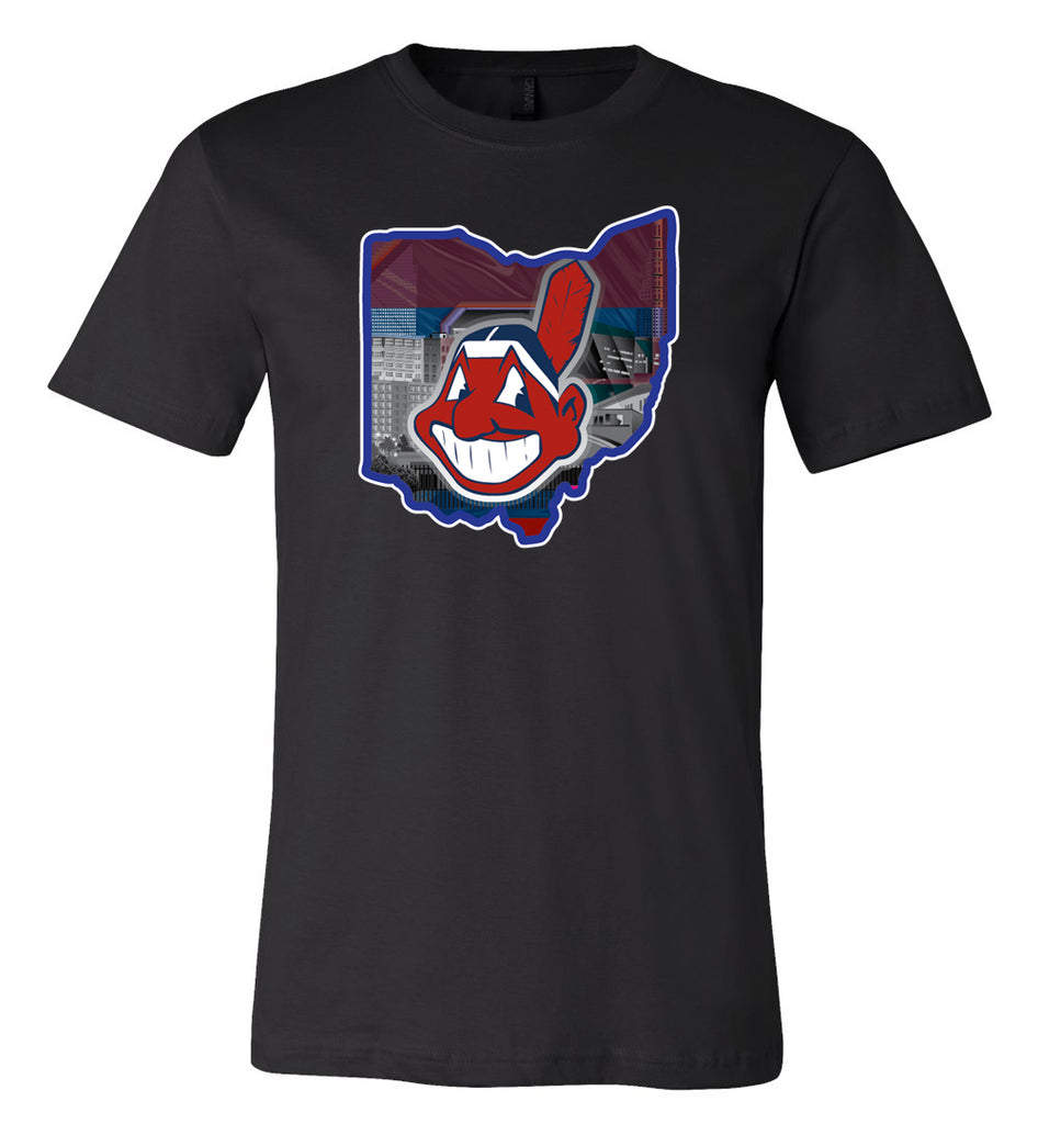 Cleveland Indians Featherd C T-shirt 6 Sizes S-5XL!! Fast Ship