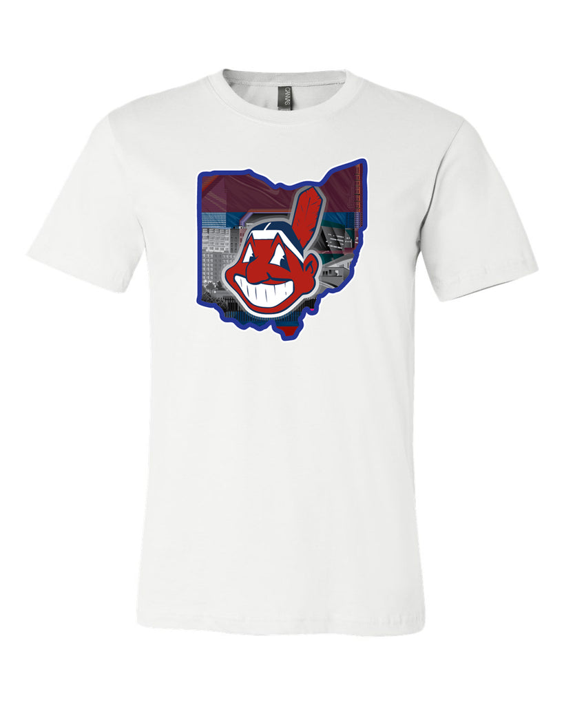 Cleveland Indians Featherd C T-shirt 6 Sizes S-5XL!! Fast Ship ⚾