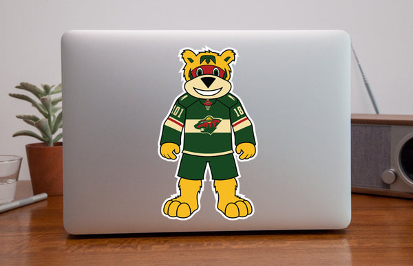 Minnesota Wild Mascot Sticker / Vinyl Decal | Nordy Mascot Sticker 🏒🏆
