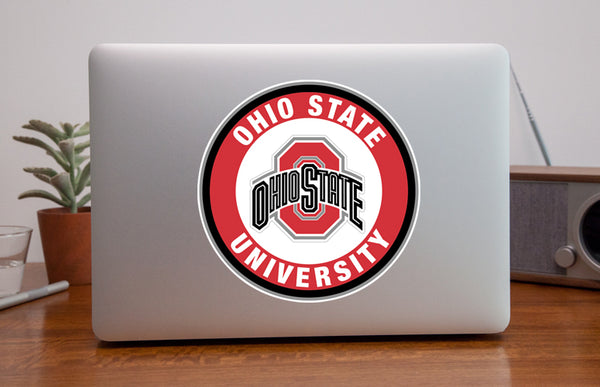 Ohio State Circle Logo Vinyl Decal / Sticker 10 sizes!!!