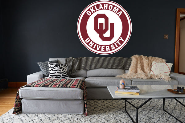 Oklahoma Sooners OU Circle Logo Vinyl Decal / Sticker 10 sizes!!!