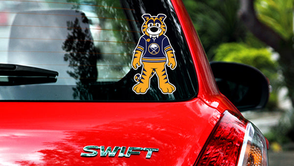 Buffalo Sabres Mascot Sticker / Vinyl Decal | Sabretooth Mascot Sticker 🏒🏆