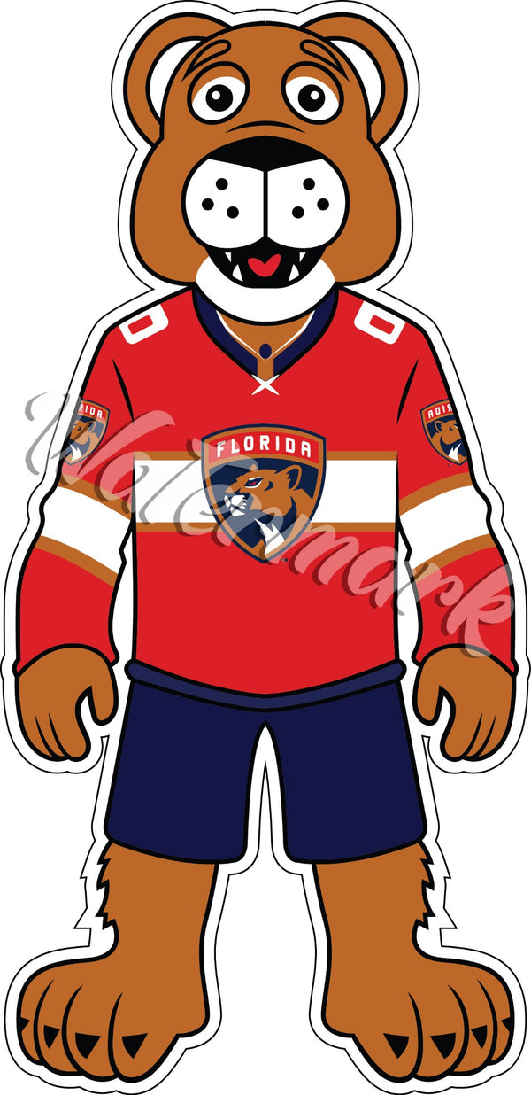 Florida Panthers Mascot Sticker / Decal | Stanley C. Mascot Sticker 🏒🏆