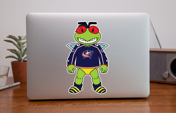 Columbus Blue Jackets Mascot Sticker / Decal | Stinger Mascot Sticker 🏒🏆