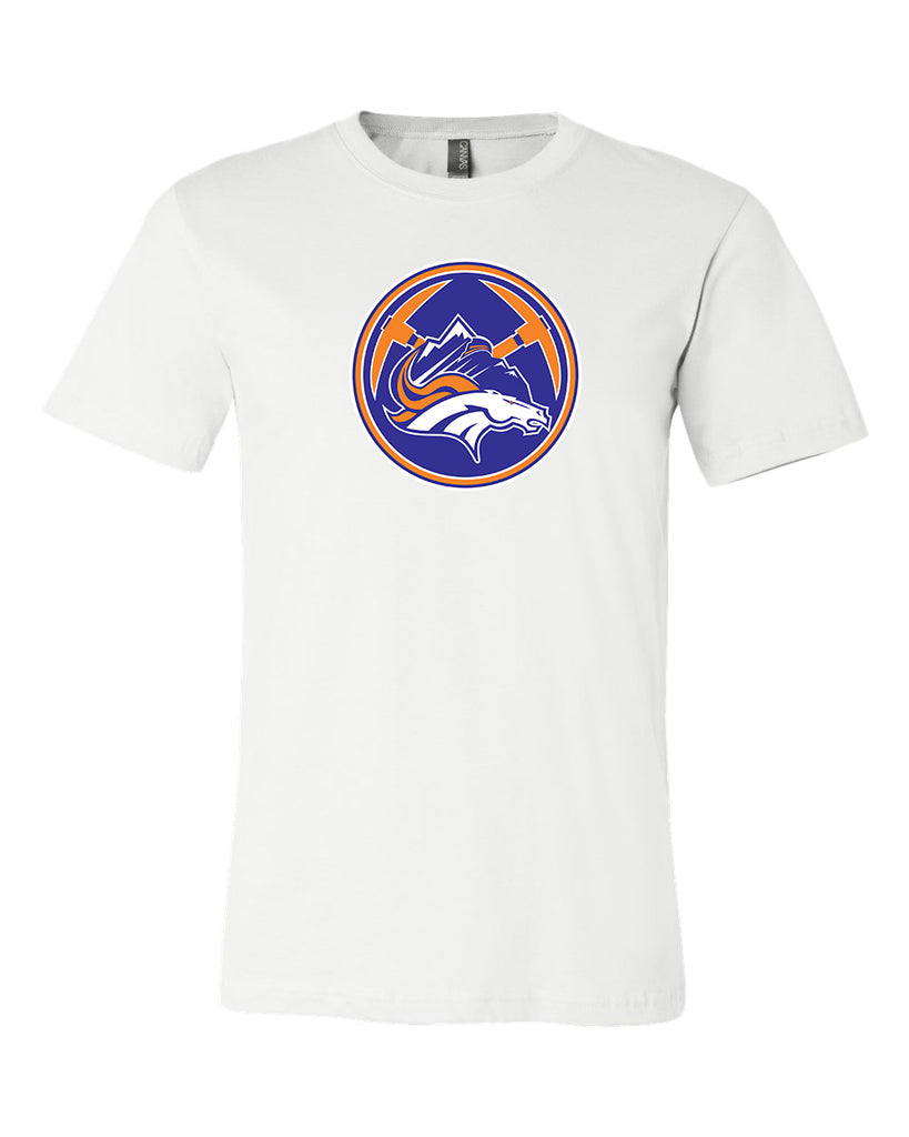 Denver Broncos Denver Nuggets MASH UP Logo T-shirt 6 Sizes S-3XL!!