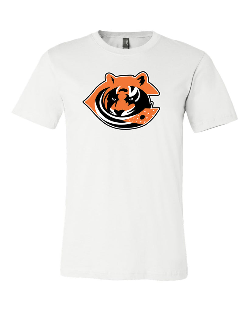 NFL Team Apparel Youth Cincinnati Bengals Run Back White T-Shirt