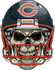 Chicago Bears Skull Helmet Sticker