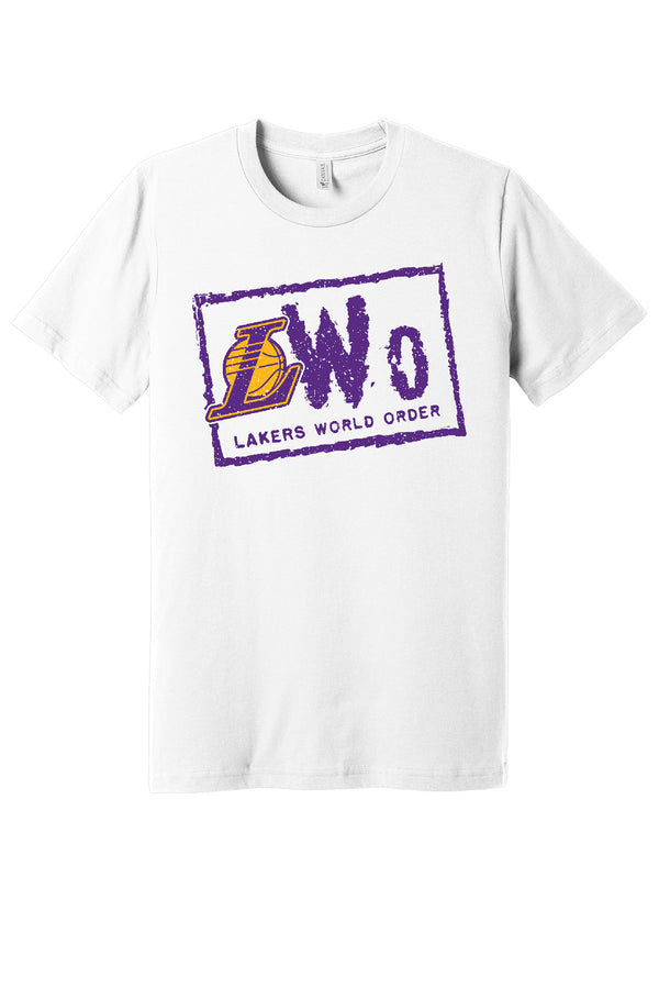 Los Angeles Lakers L NWO T-shirt 6 Sizes S-5XL!! Fast Ship 🏀