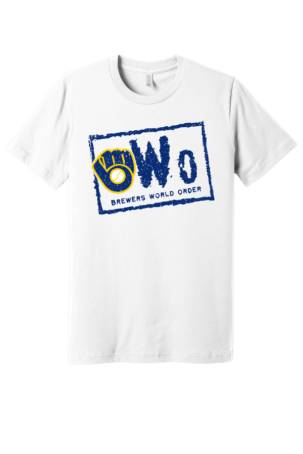 Brewers Throw NWO T-shirt 6 Sizes S-5XL!! Fast Ship ⚾