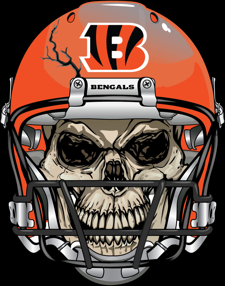 8 Bit Cincinnati Bengals Helmet - Cincinnati Bengals - Sticker