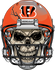 Cincinnati Bengals Skull Helmet Sticker