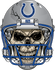 Indianapolis Colts Skull Helmet Sticker