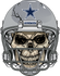 Dallas Cowboys Skull Helmet Sticker