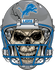 Detroit Lions Skull Helmet Sticker