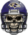 Baltimore Ravens Skull Helmet Sticker