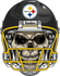 Pittsburgh Steelers Skull Helmet Sticker