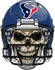 Houston Oilers Skull Helmet Sticker