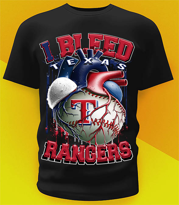 Texas Rangers Bleed Shirt