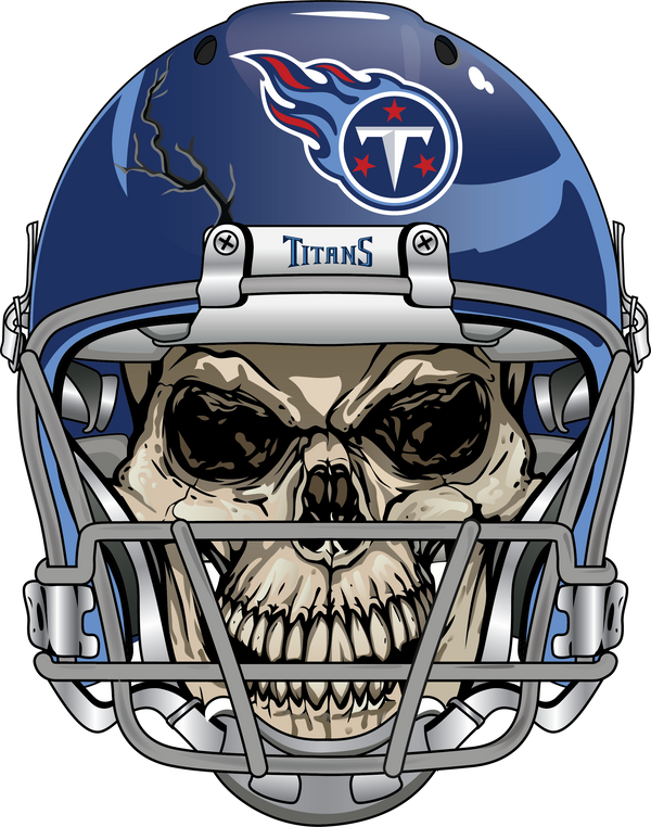 Tennessee Titans Skull Helmet Sticker