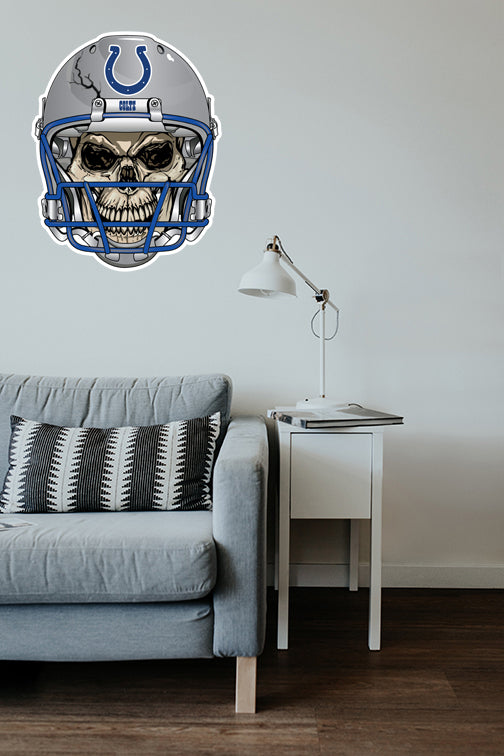 Indianapolis Colts Skull Helmet Sticker