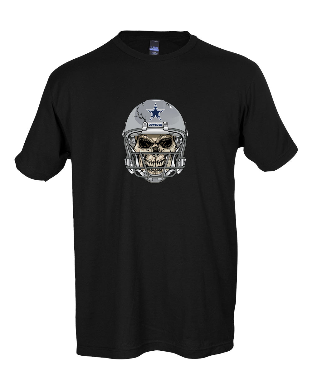 Skull Helmet With Death Scythe Dallas Cowboys Button Shirt